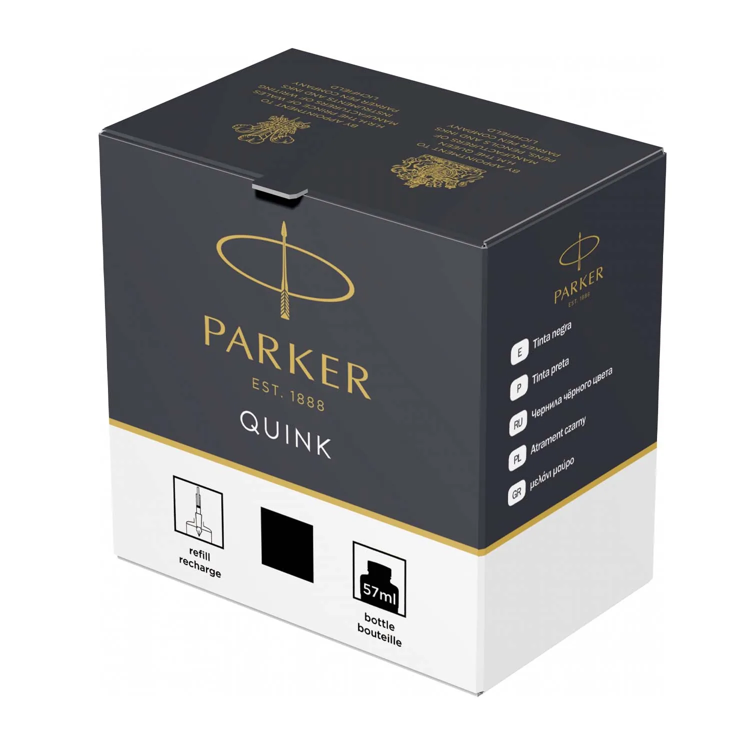 Tinta para pluma fuente Parker 57ml