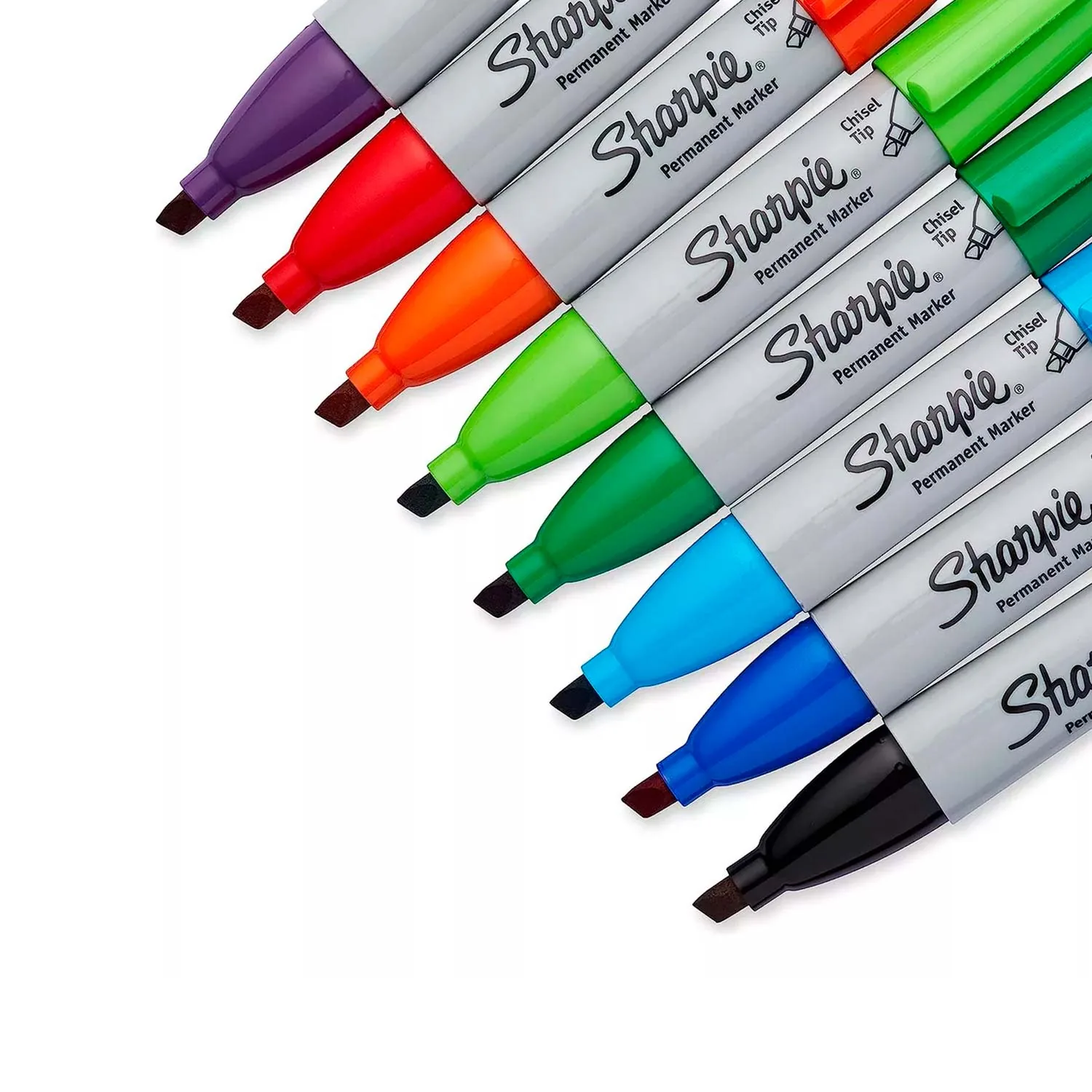 Marcador Sharpie 8 Colores Punta Biselada Permanente