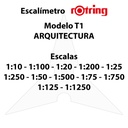 Escalímetros plásticos triangulares 30cm Rotring