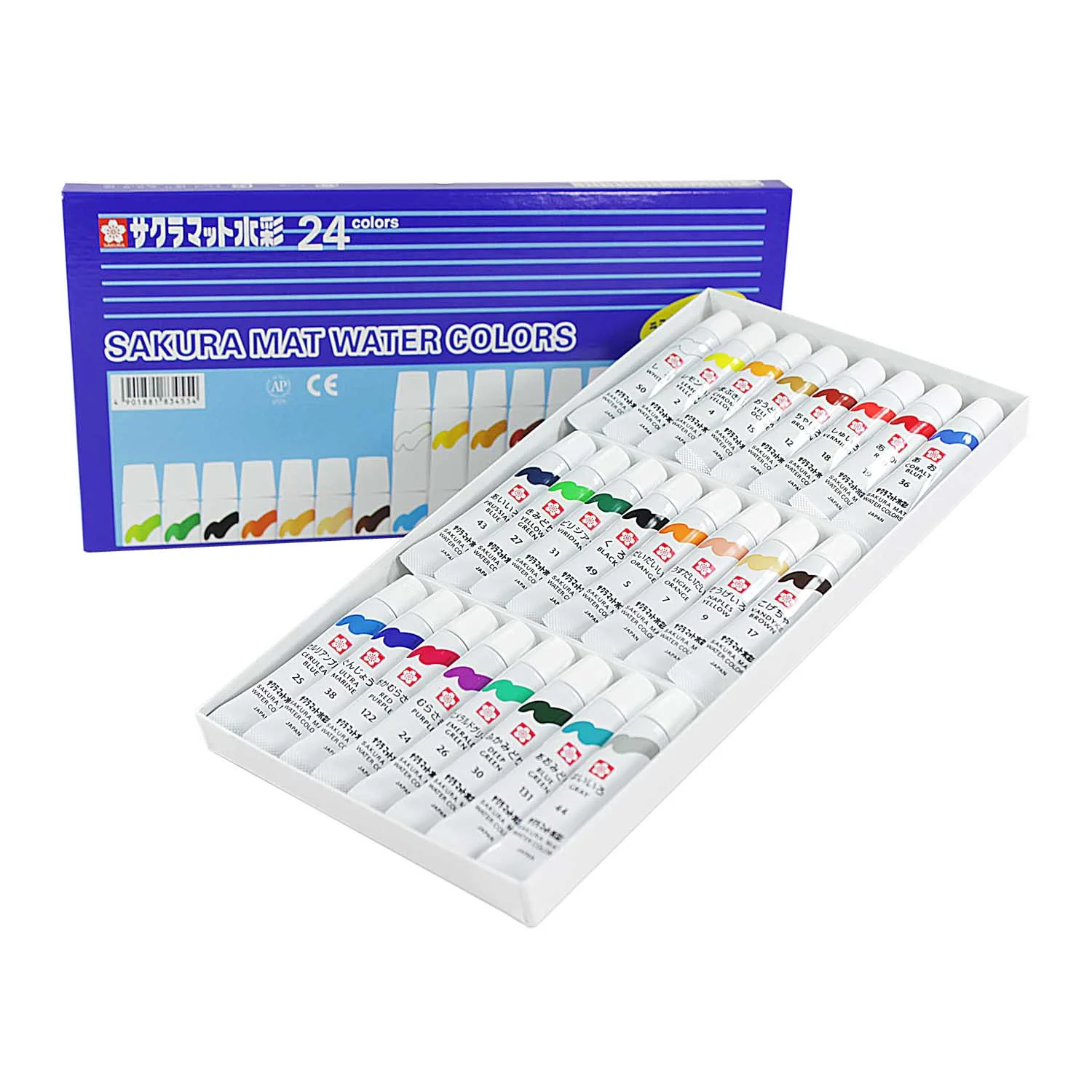 Acuarela Semi-Transparente Sakura 24 Colores 5ml