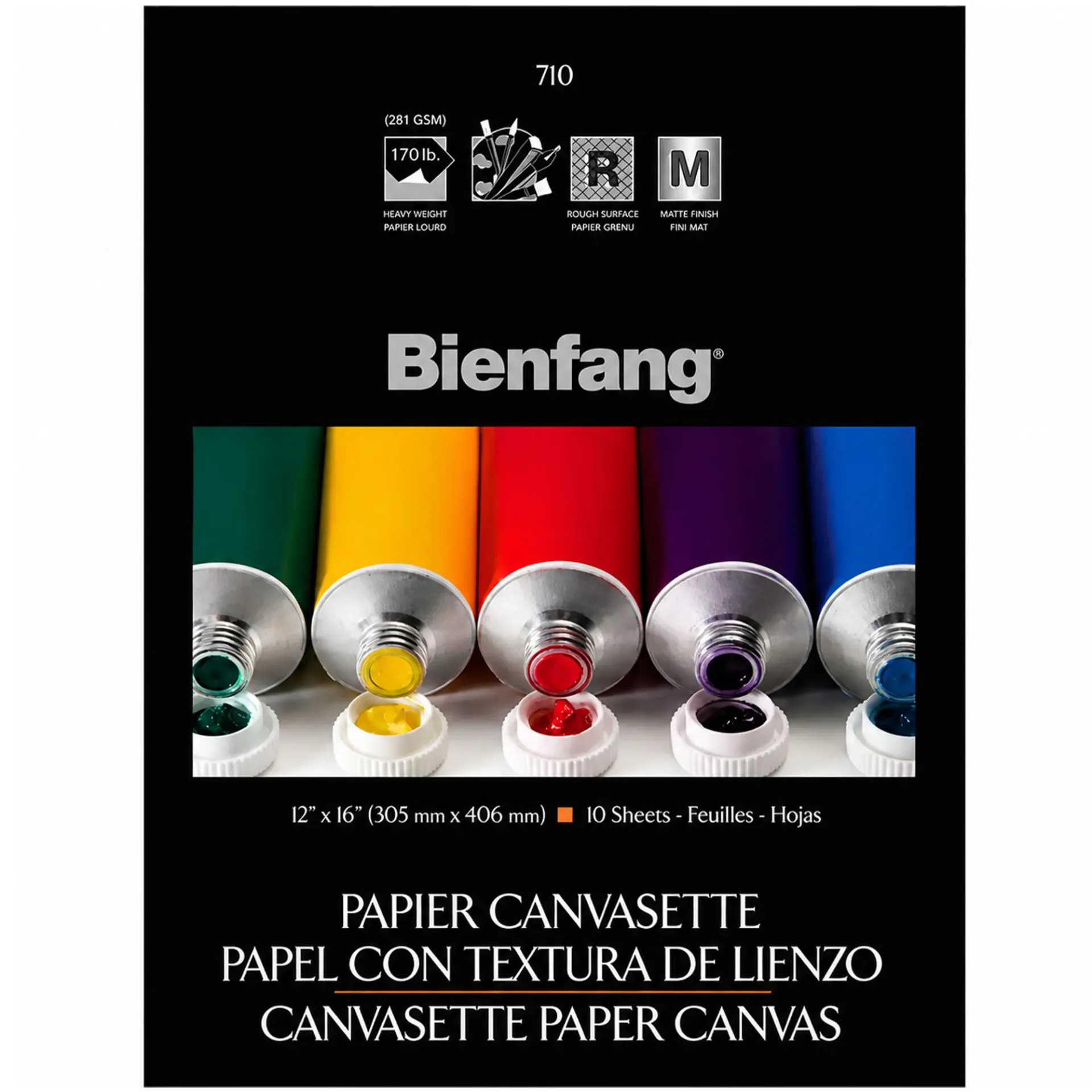 Block Bienfang 710 Canvas Tipo Lienzo 30.4x40.7cm 281gr 10hj