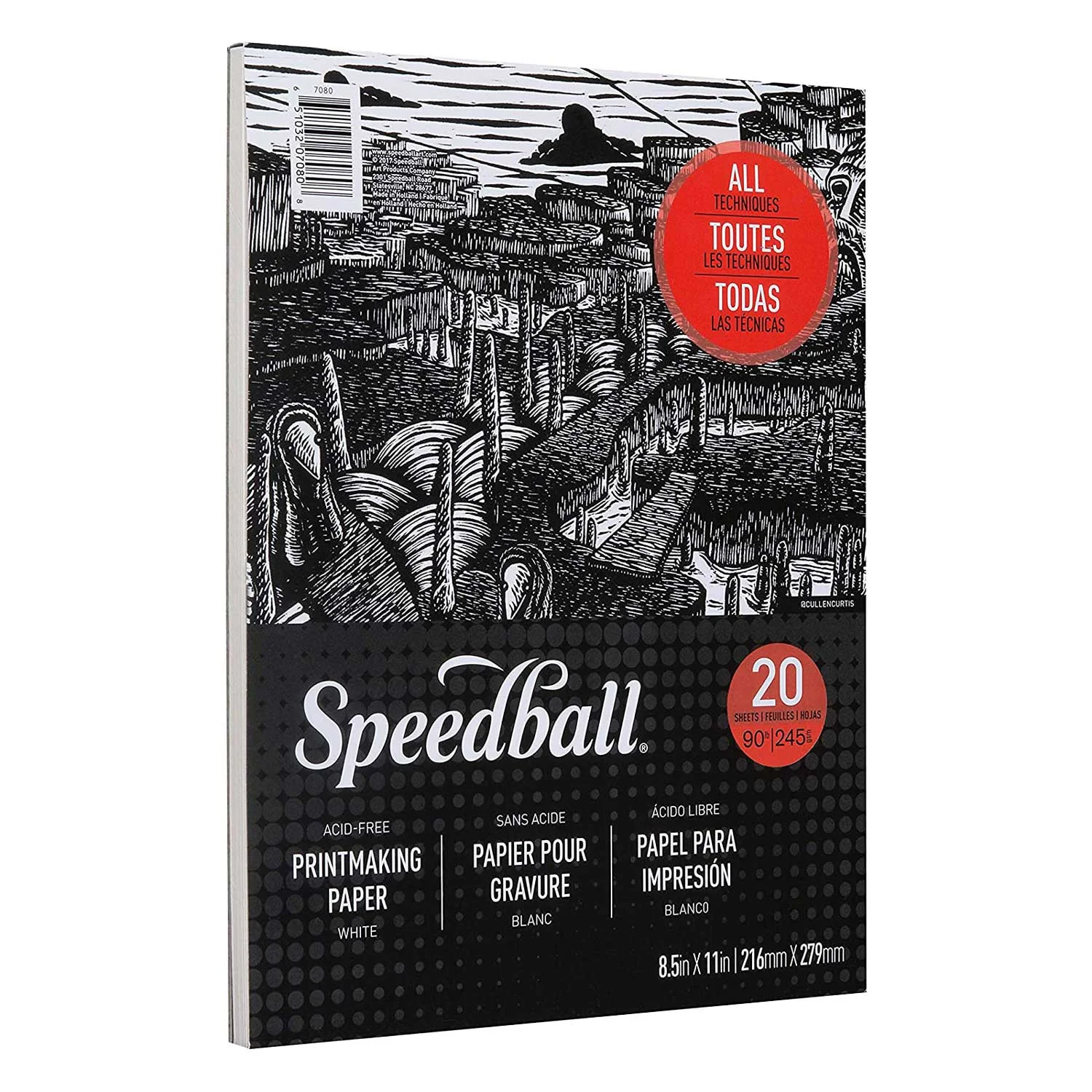 Block Papel Para Grabado Speedball 21.6x27.9cm 245gr. 20hj