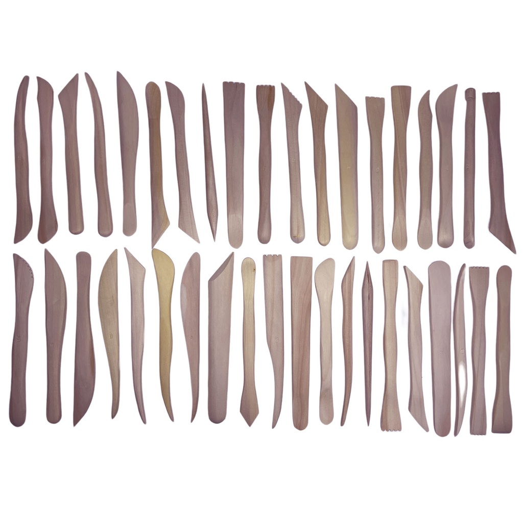 [ESTEDAN001] Estecas de Madera 38 piezas para Arcilla