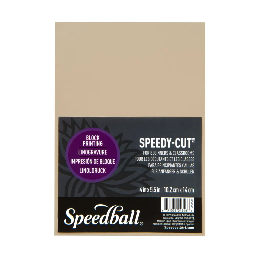 Goma para Grabado Speedball Speedy Cut-Easy Crema 10x14cm