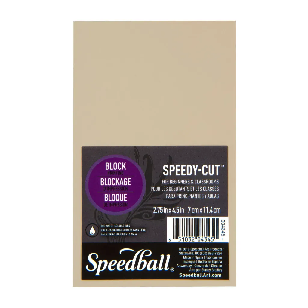 Goma para Grabado Speedball Speedy Cut-Easy Crema 7x11.4cm