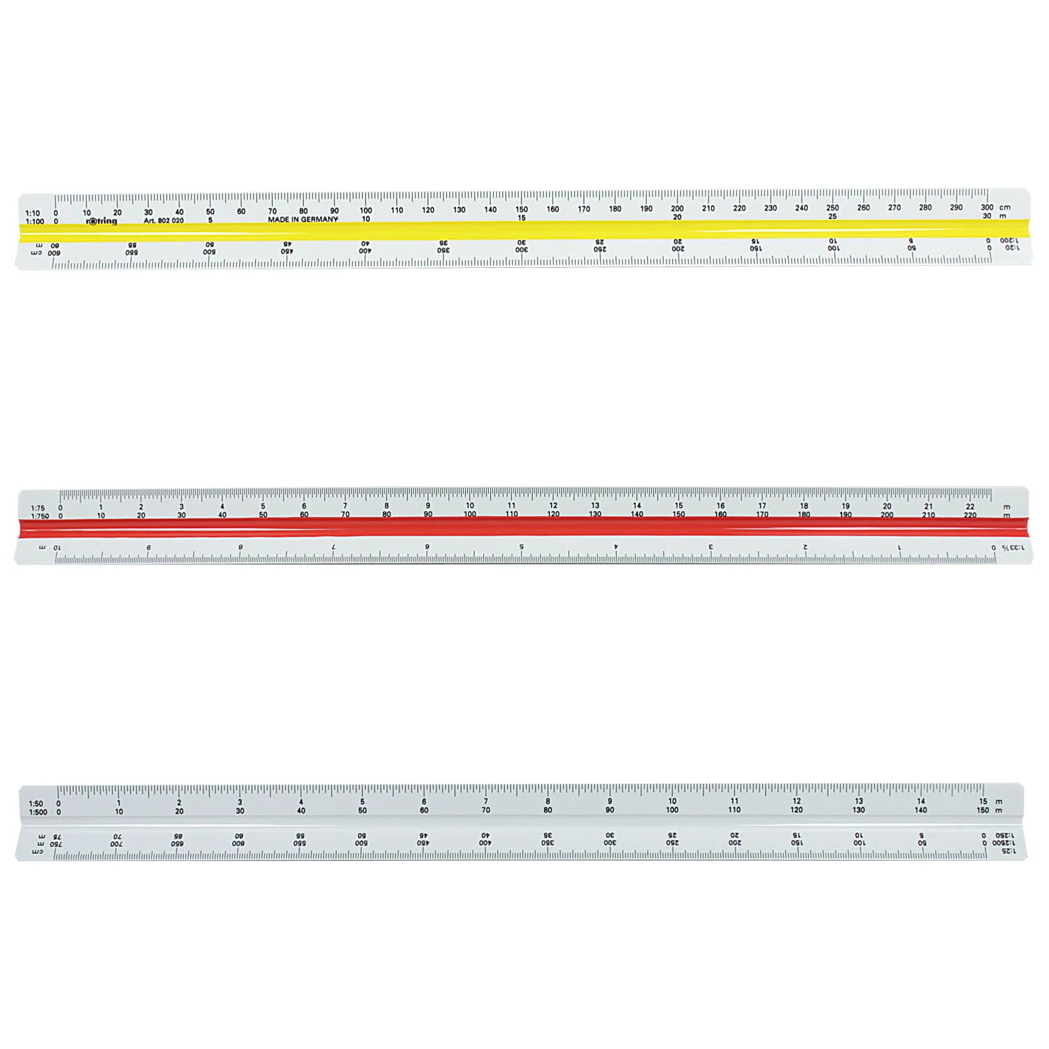 [S0220481] Escalímetro Rotring Plástico Triangular 30cm