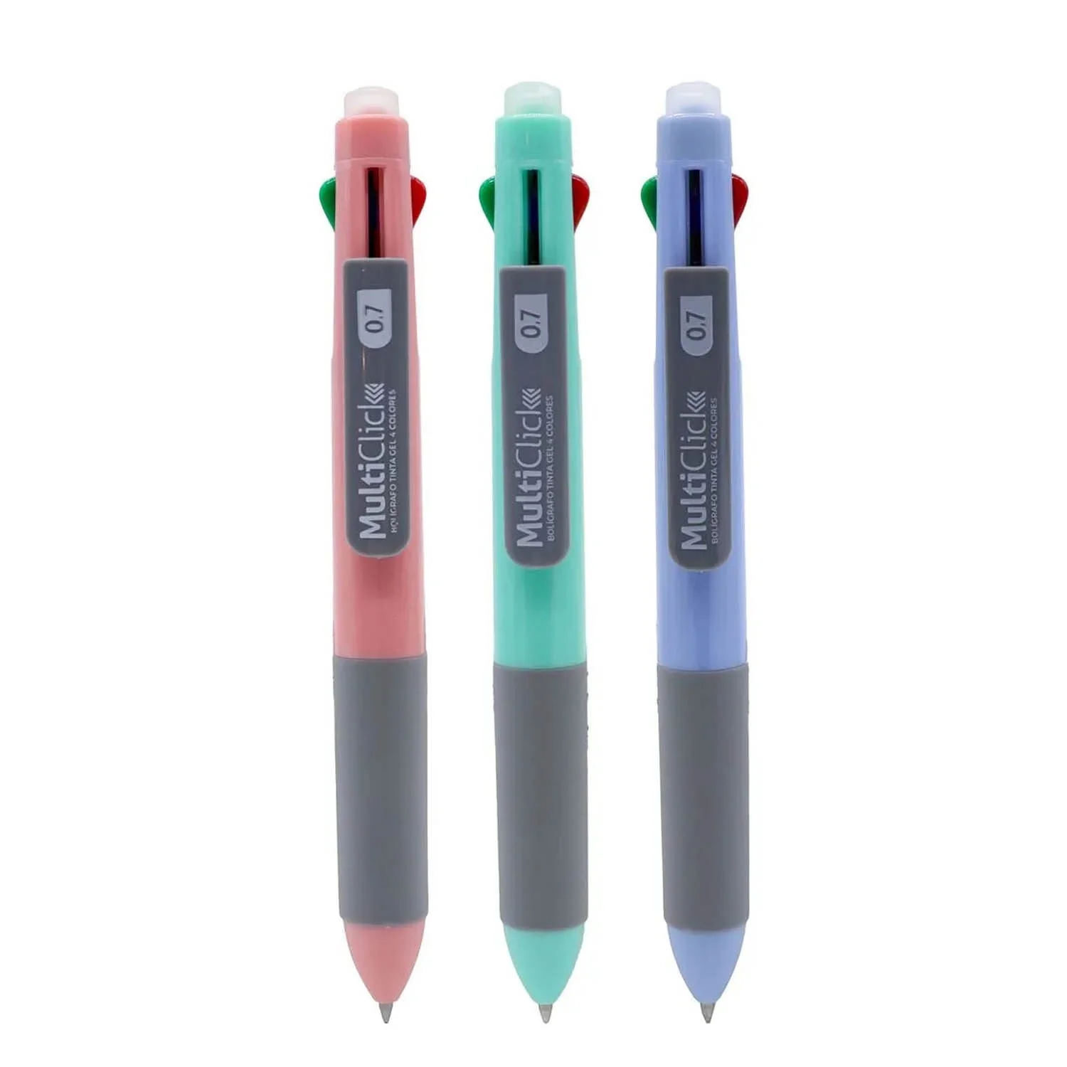 Bolígrafo Multiclick Adetec 4 Colores Tinta Borrable Colores Surtidos