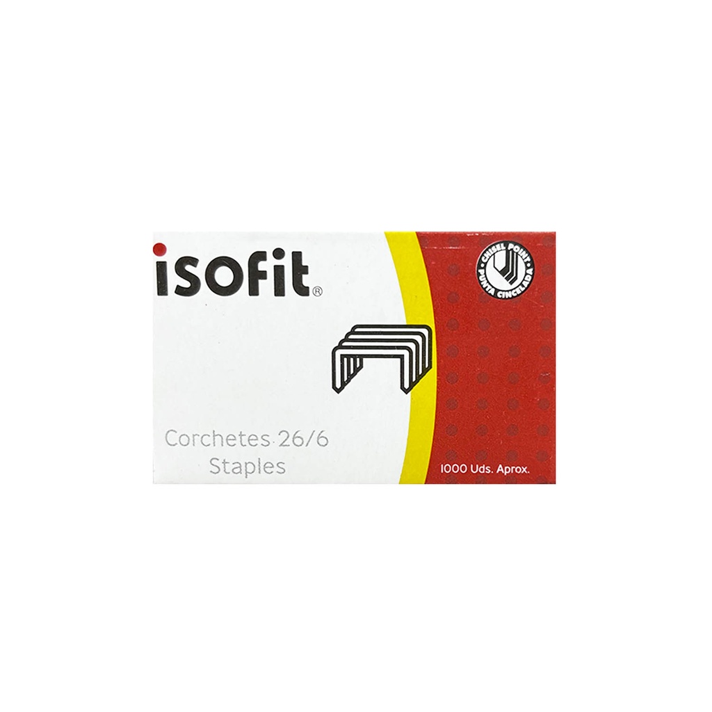 Corchetes Convencionales Isofit 26/6 (1000 ud)