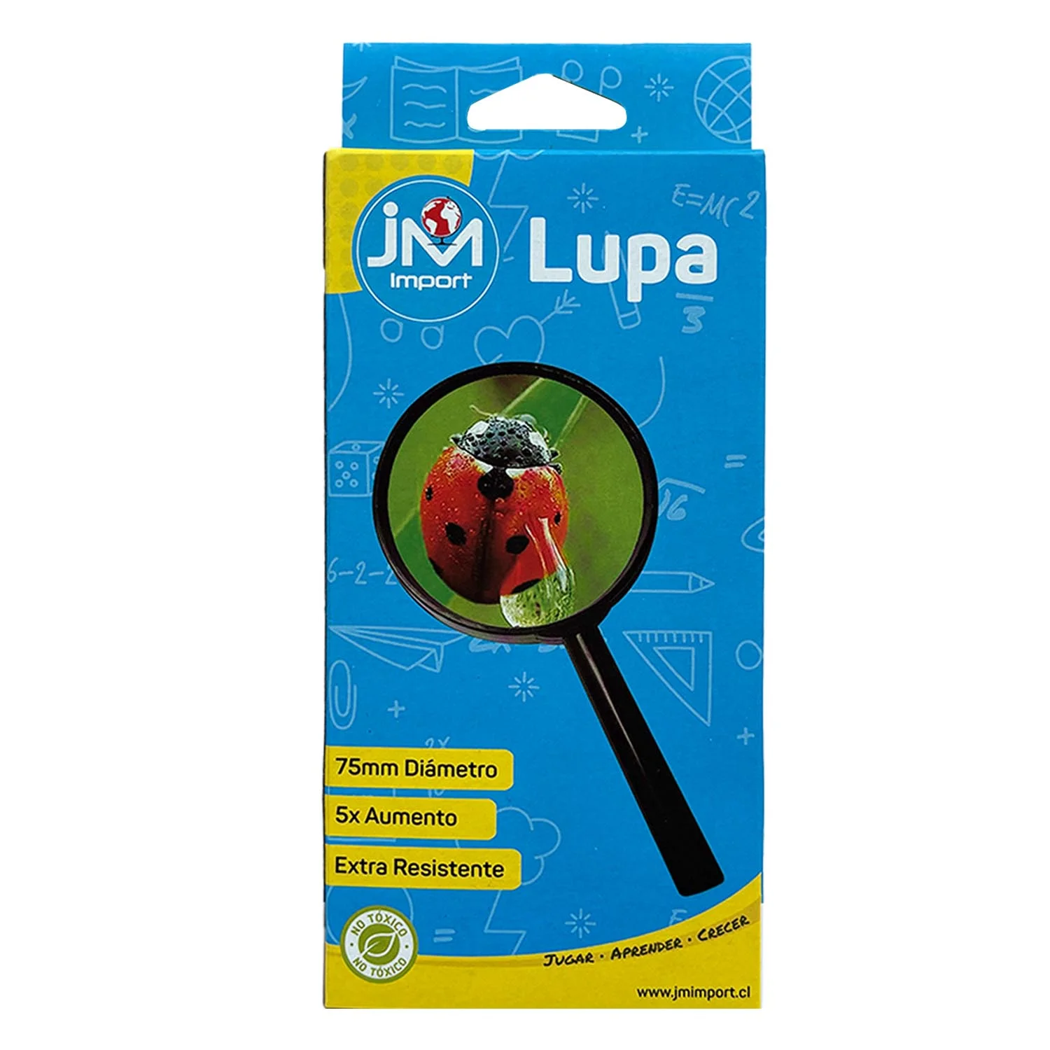 Lupa Borde Plástico JM 75x75mm