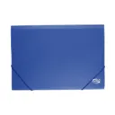 Carpeta Plástica con Elástico Adix Azul Oficio