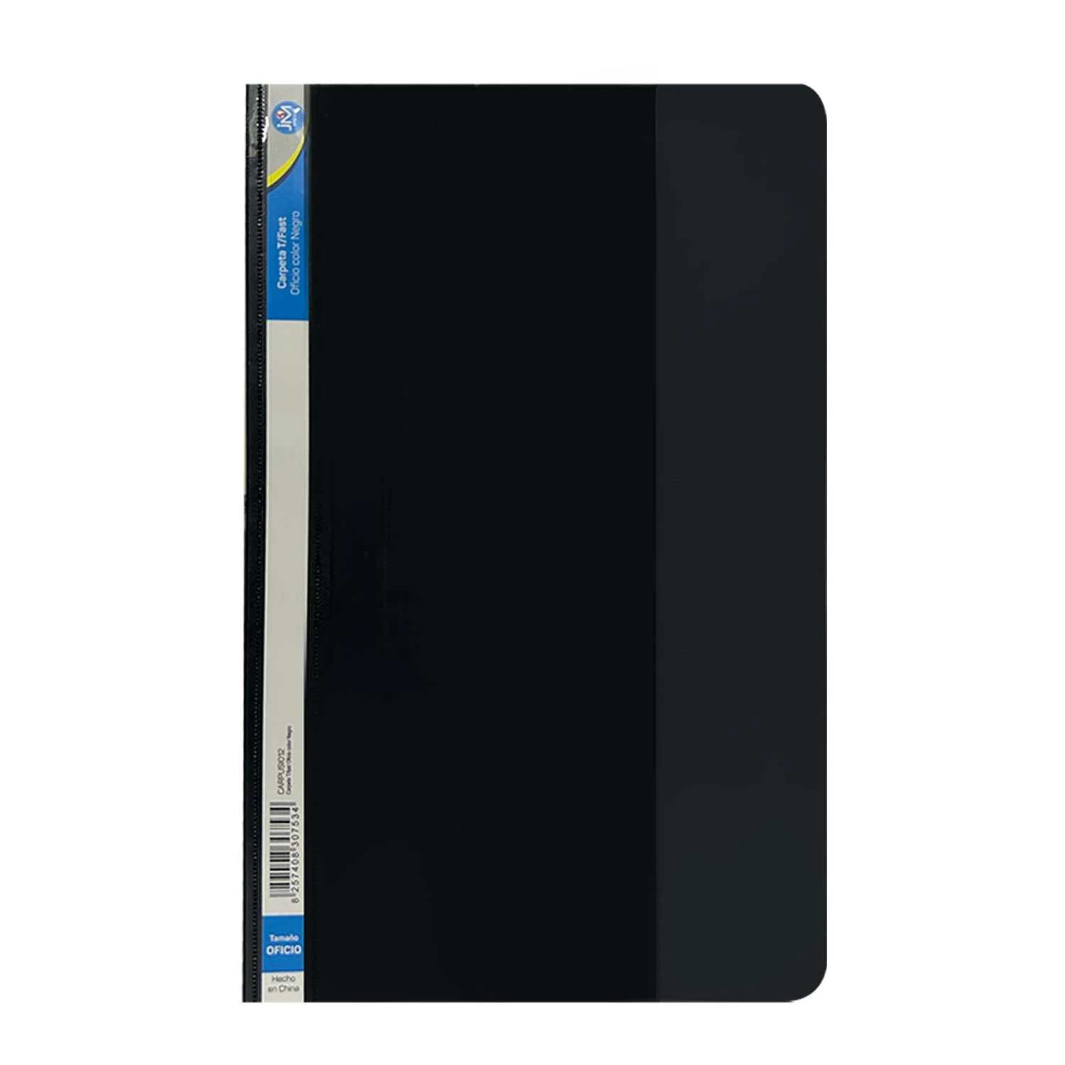 [CARPUSI012] Carpeta con Tapa Transparente JM Negra Oficio (35x22cm)
