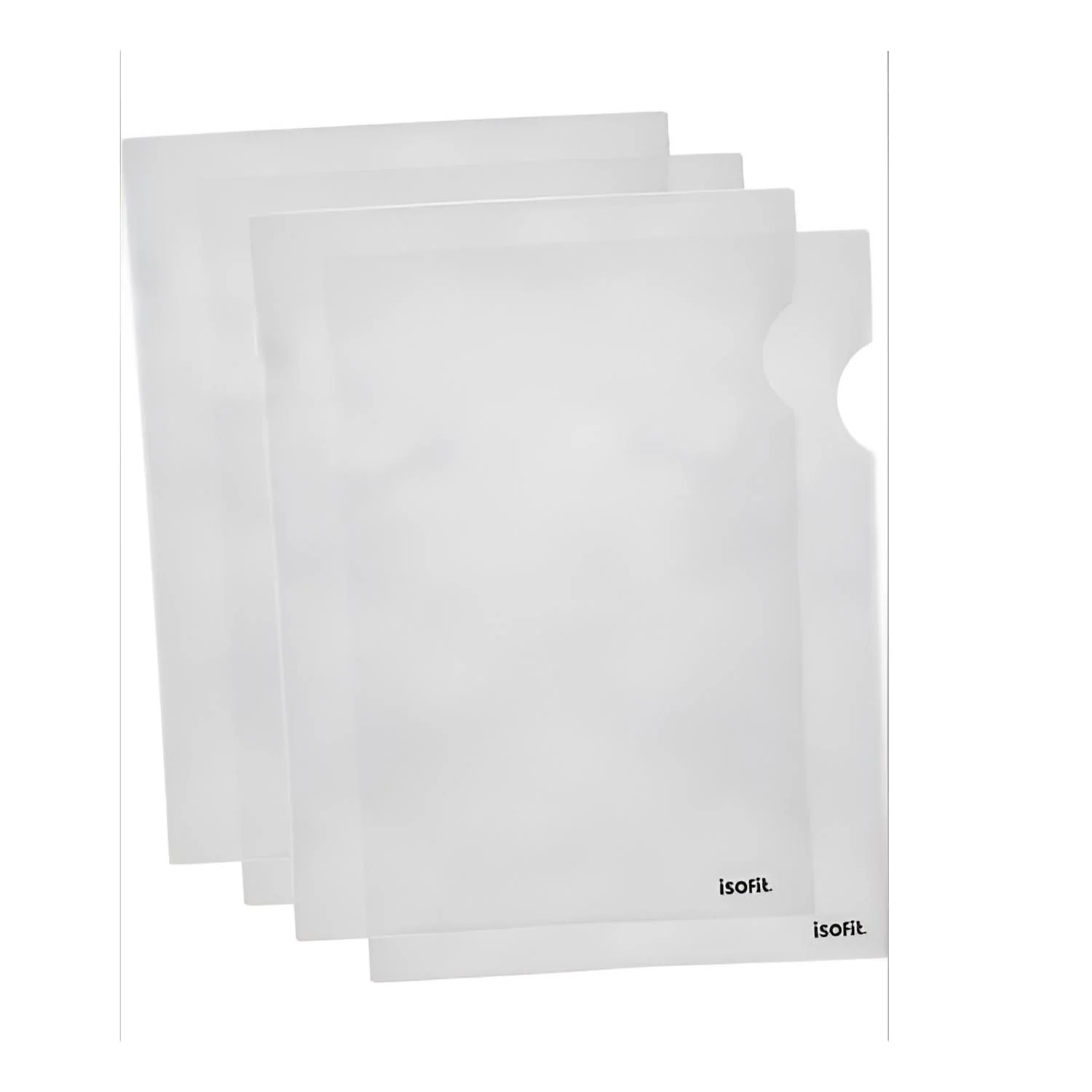 Carpeta en L A4 Transparente Isofit