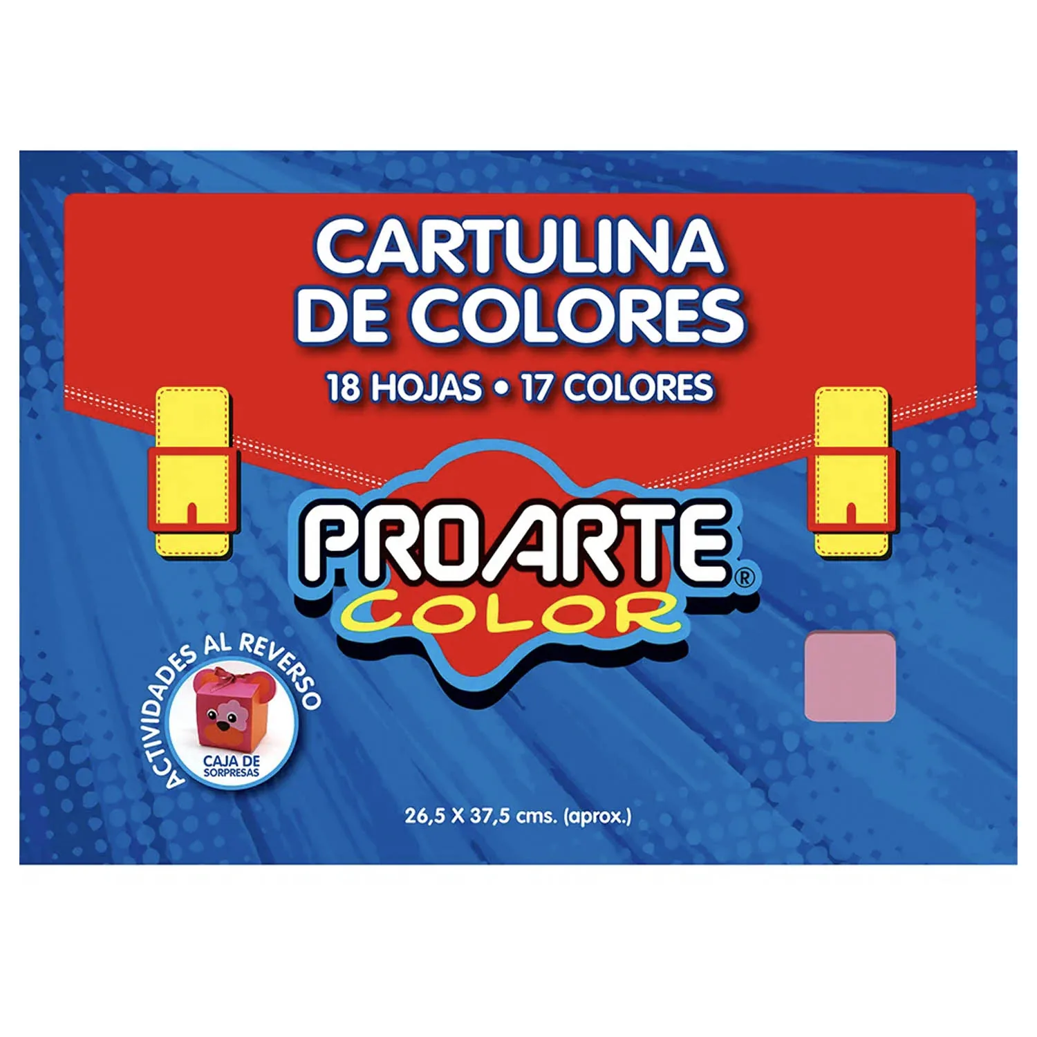 [22943-1] Cartulina Pintada Proarte 17 colores 26x37cm (18Hjs)
