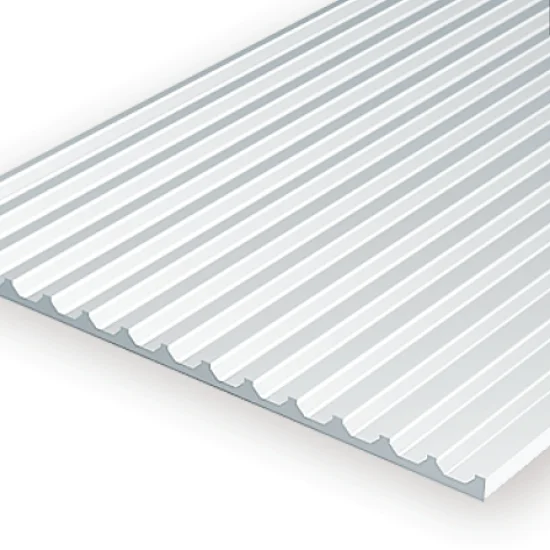 Lámina de poliestireno blanco 15x30cm Plancha Metálica 1.8mm (1ud)