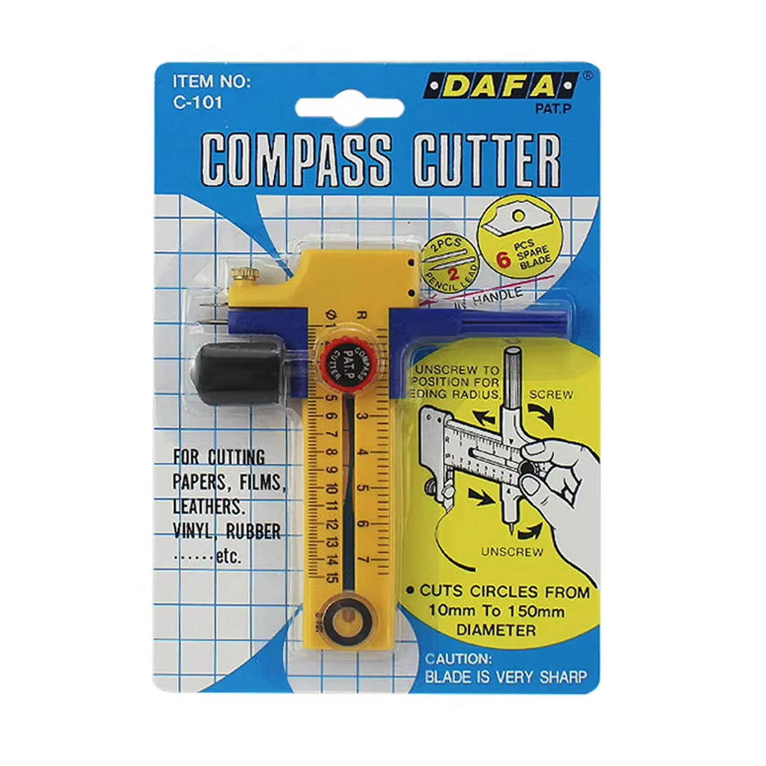 Compás de Corte 15 cm ø C-101