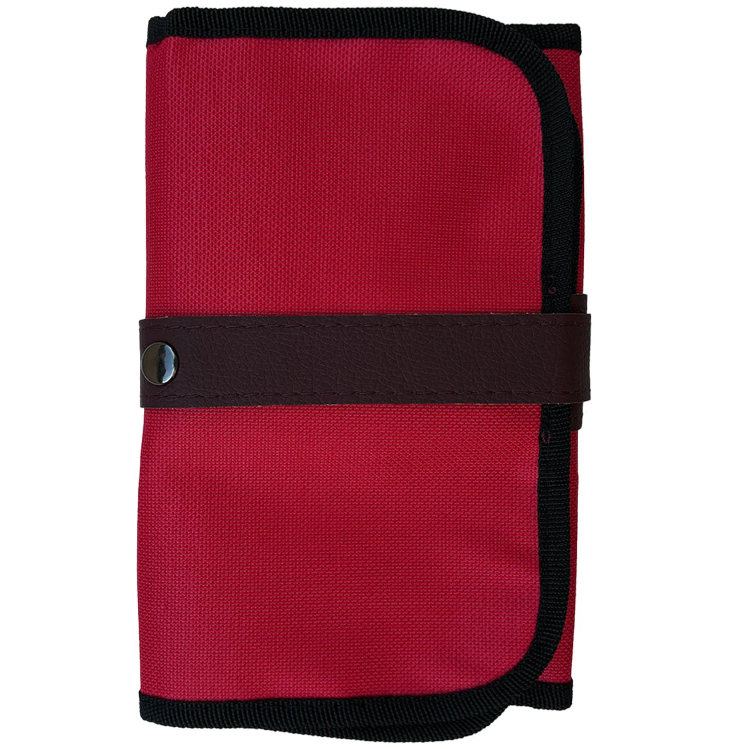 [ESEN152ROJ36NEG] Estuche Enrollable Renart Con 36 Espacio Rojo borde Negro