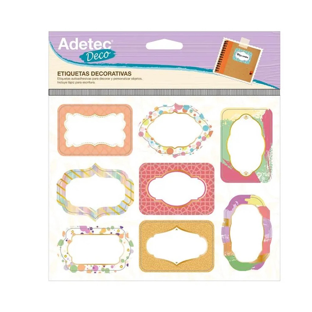 [5816] Etiquetas Decorativas Adetec Diseños Variados