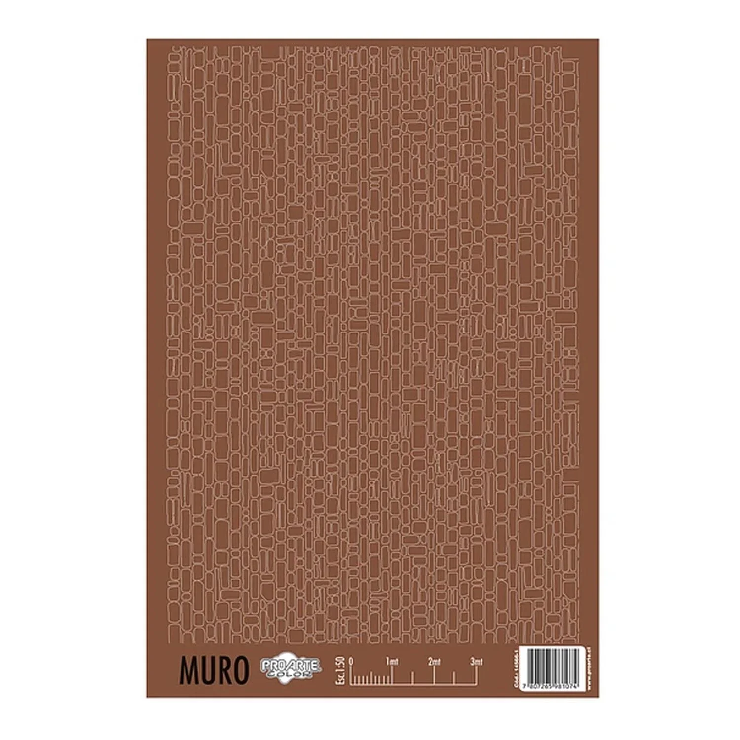 [14566-1] Forro para Maqueta Proarte Muro Café 32 x 22cm