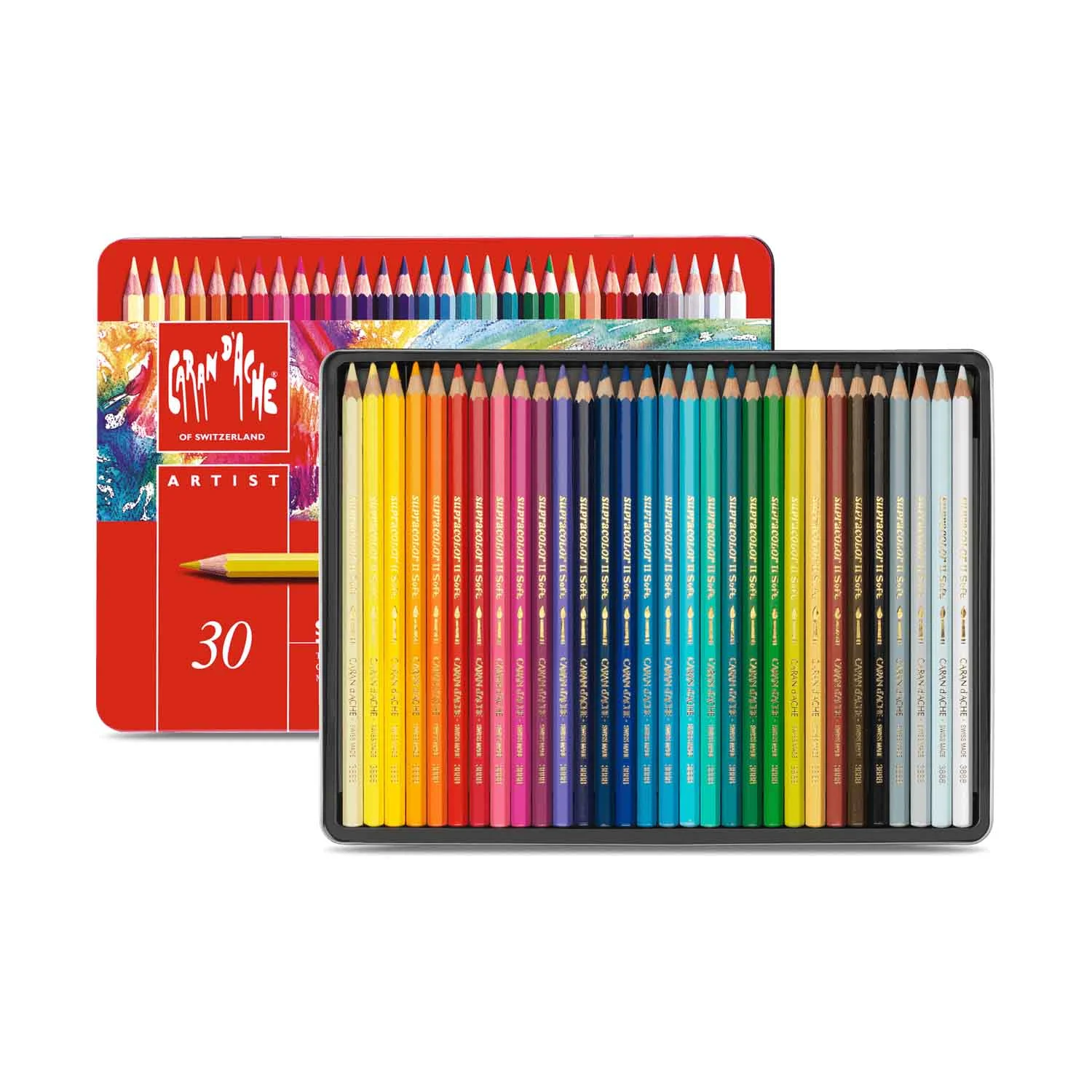 Lápices Acuarelables Caran d'Ache Supracolor (30 colores)