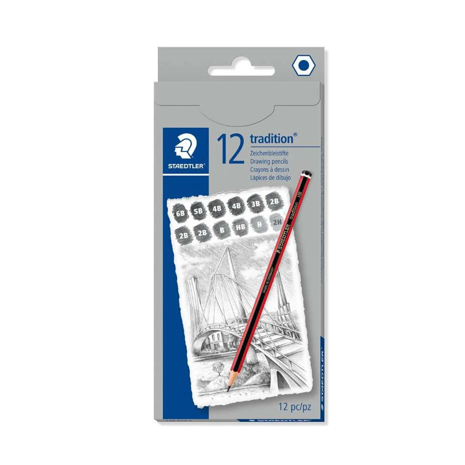 Lápiz Grafito Staedtler 110 Tradition 12 ud