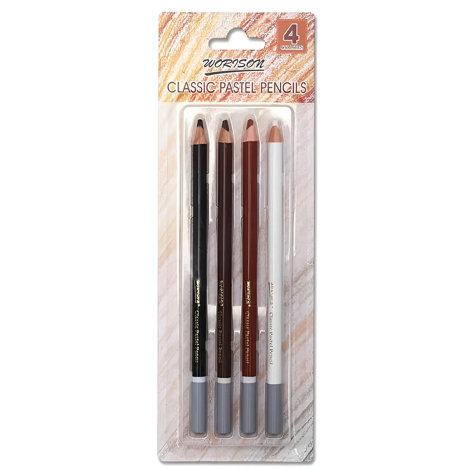 Pastel Seco En Lapices 4 Tonos Clasicos