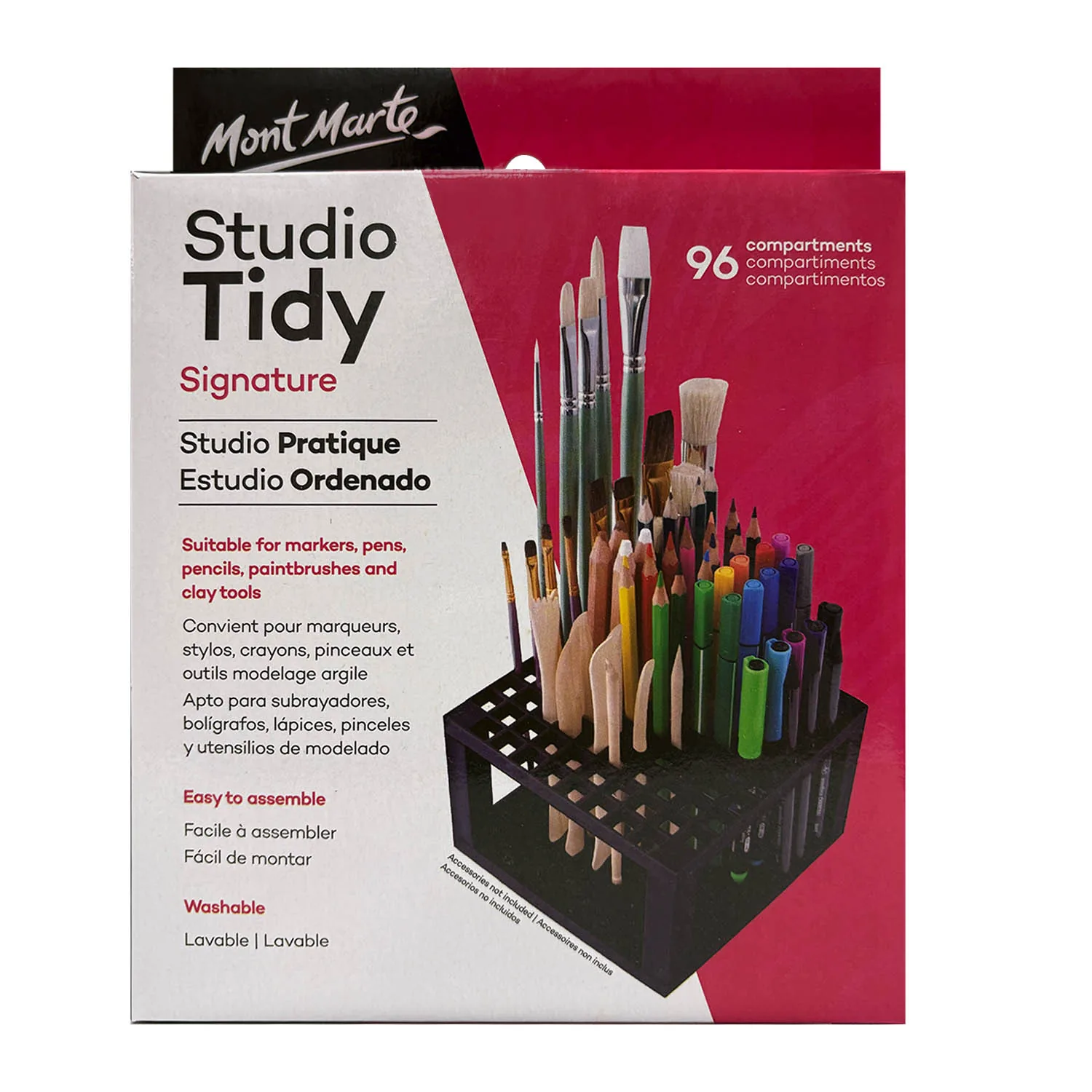 [POLA01515093] Portalapiz Vertical Renart 96 Espacios Cuadrados de 12.5x12.5mm Negro