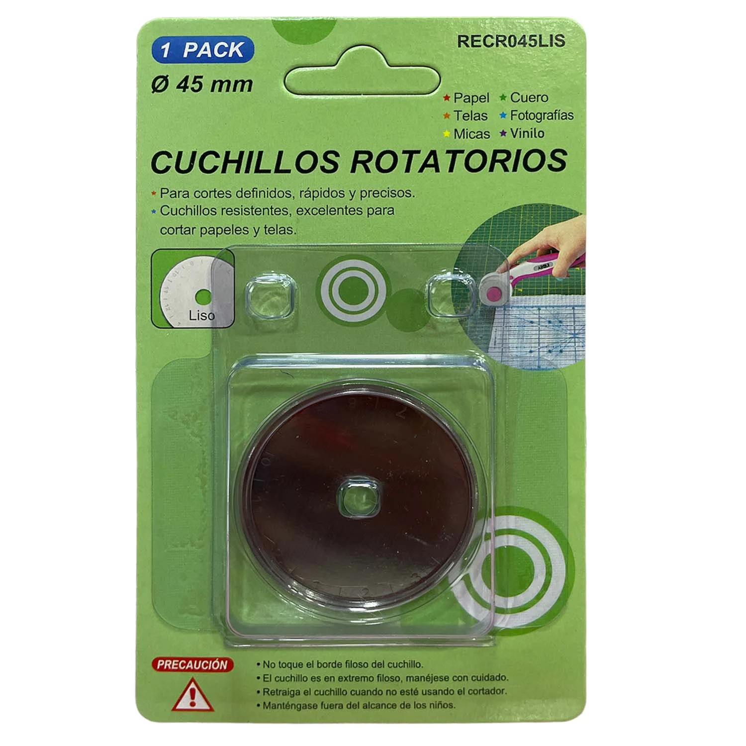 Repuesto Para Cortador Rotatorio de Telas 45mm (Liso)