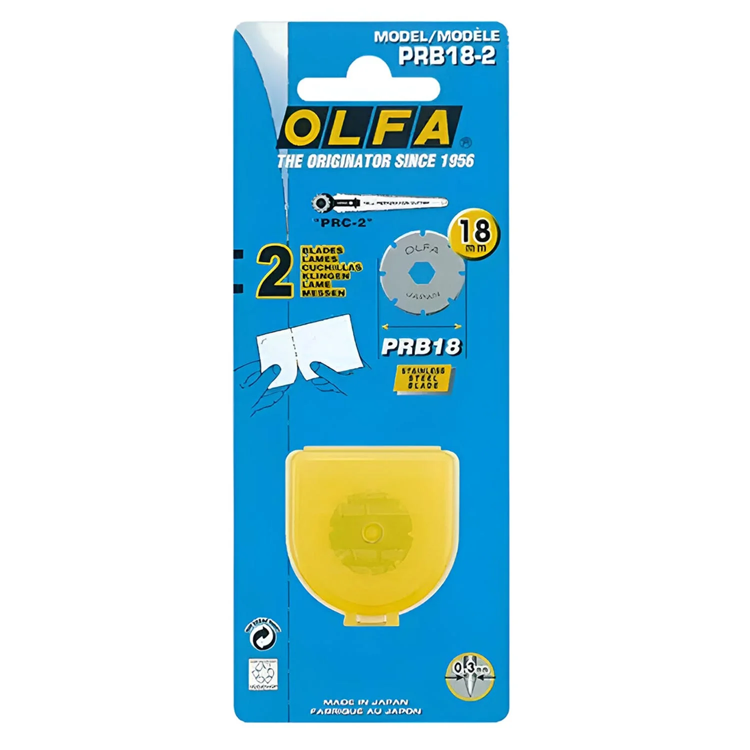 Repuestos de hoja prepicado para cortador RTY-4 Olfa 18mm (2ud)