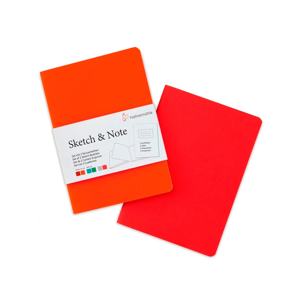 Set 2 libretas Sketch & Note Hahnemühle 11x15cm A6