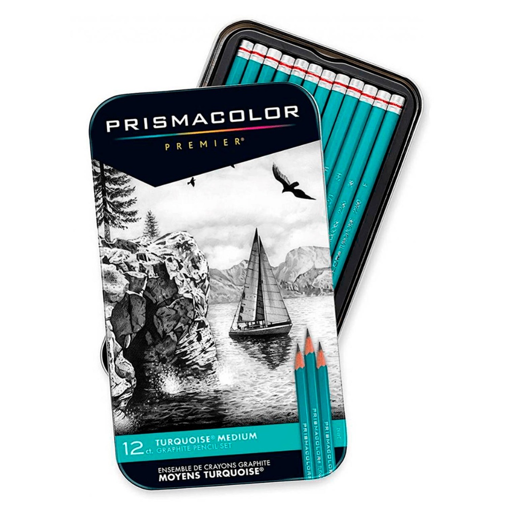 Set de Grafitos Prismacolor Turquoise (12 Medium)