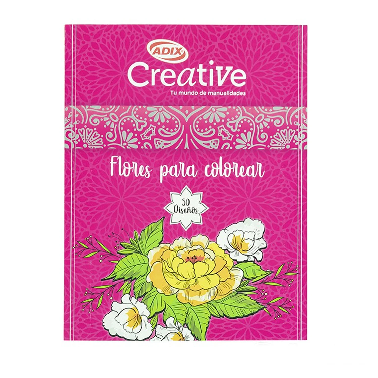 [C201025] Libro de Flores Adix para Colorear