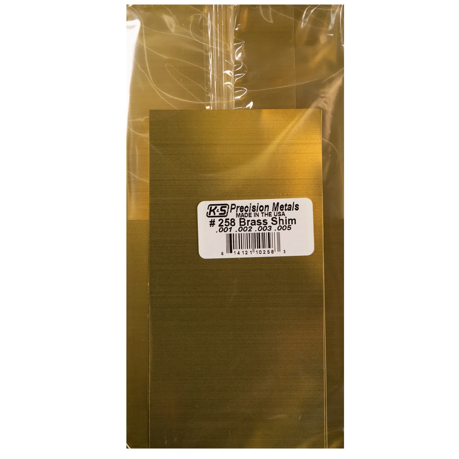 [#258] Lámina Metálica K&S 10-15cm de Bronce (4 pzas)