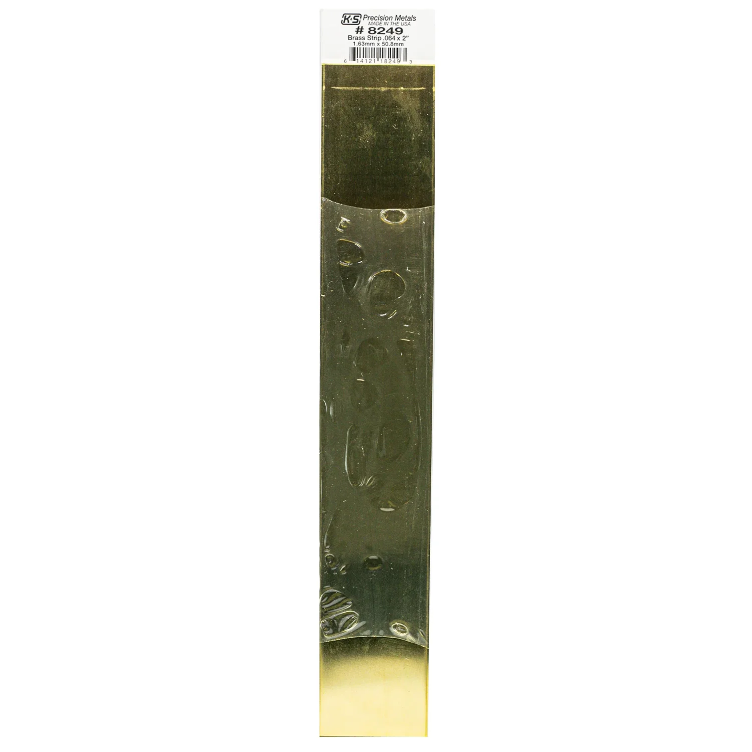 [#8249] Lámina Metálica K&S 30cm de Bronce (1pieza) (1.63x50.8mm)