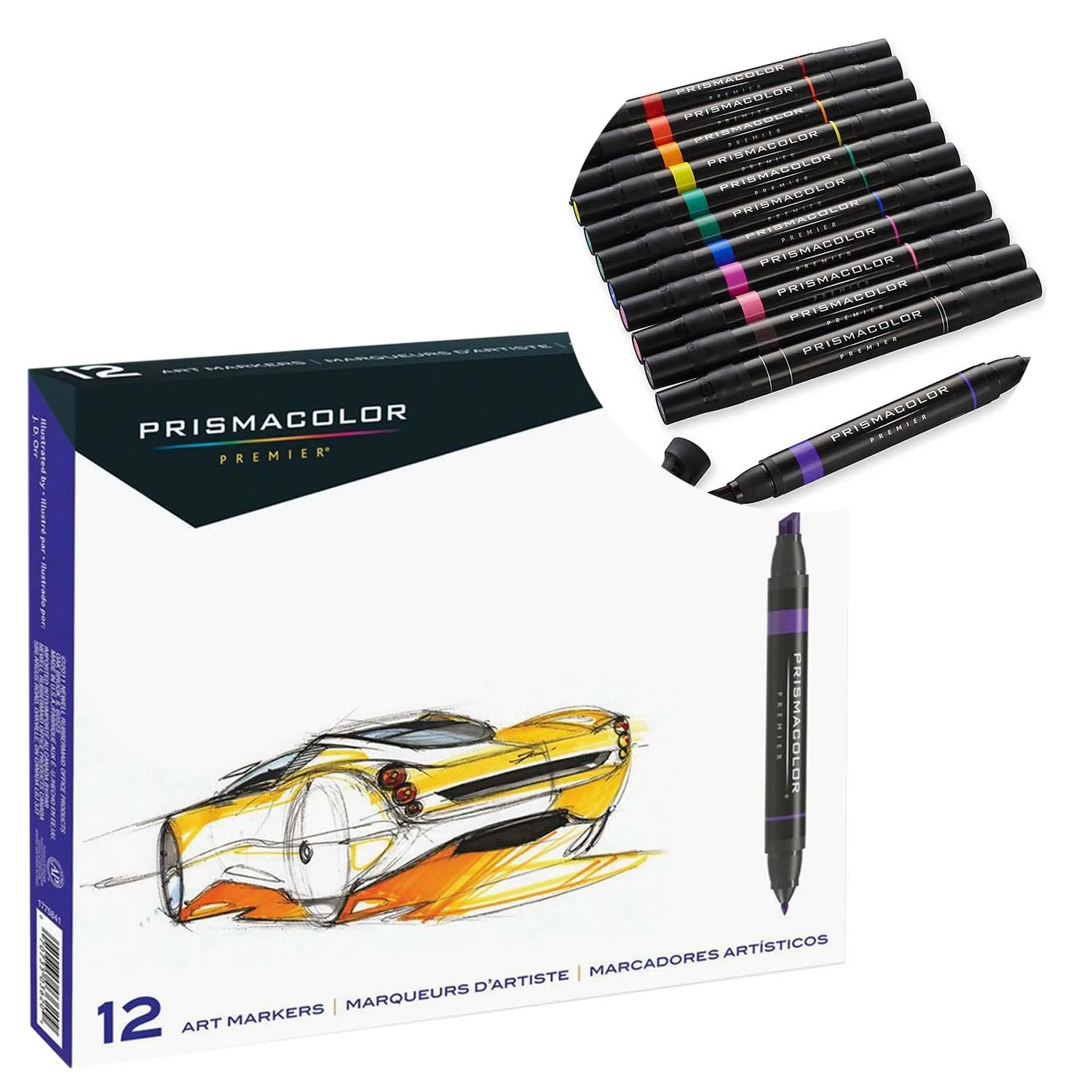 Marcador Prismacolor Premier 12 Colores con Estuche