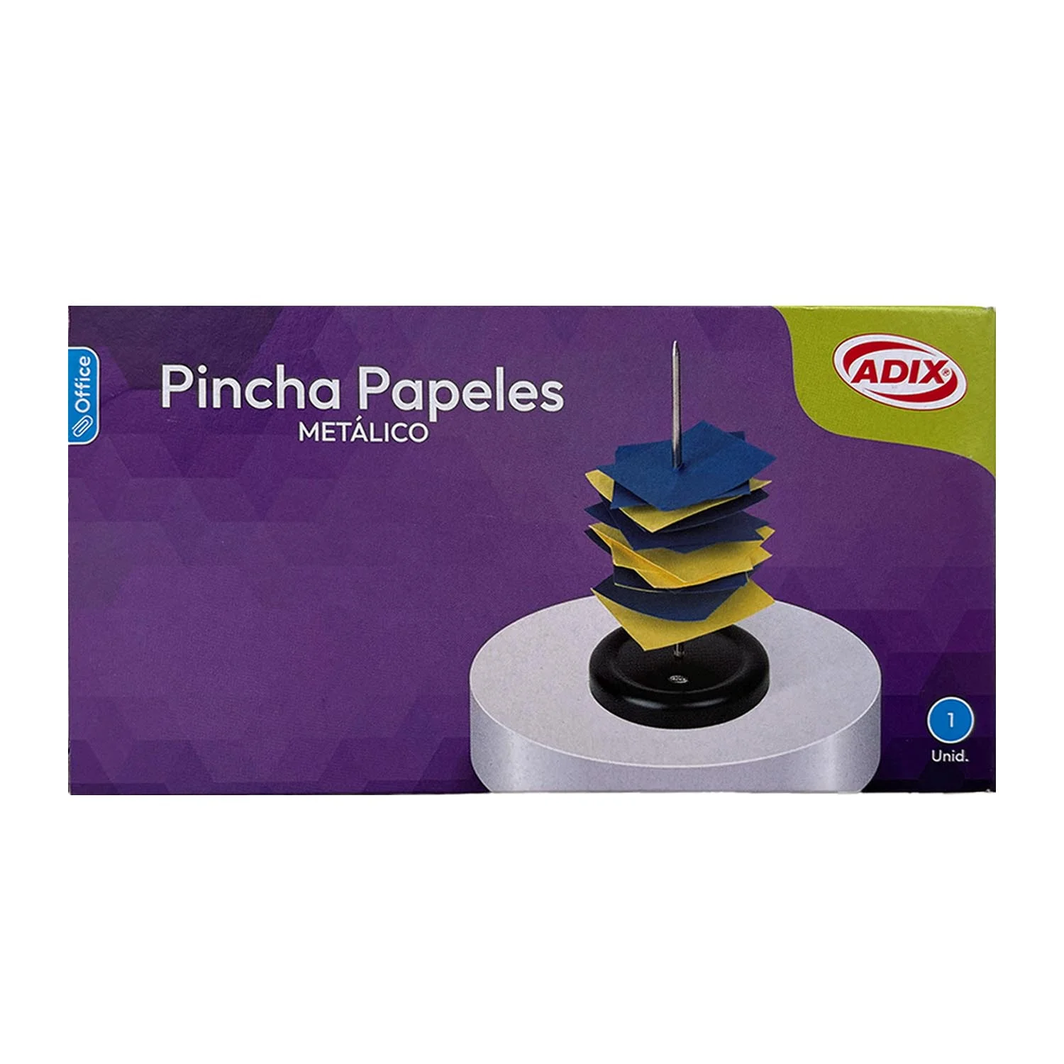 Pincha Papeles Metálico Adix