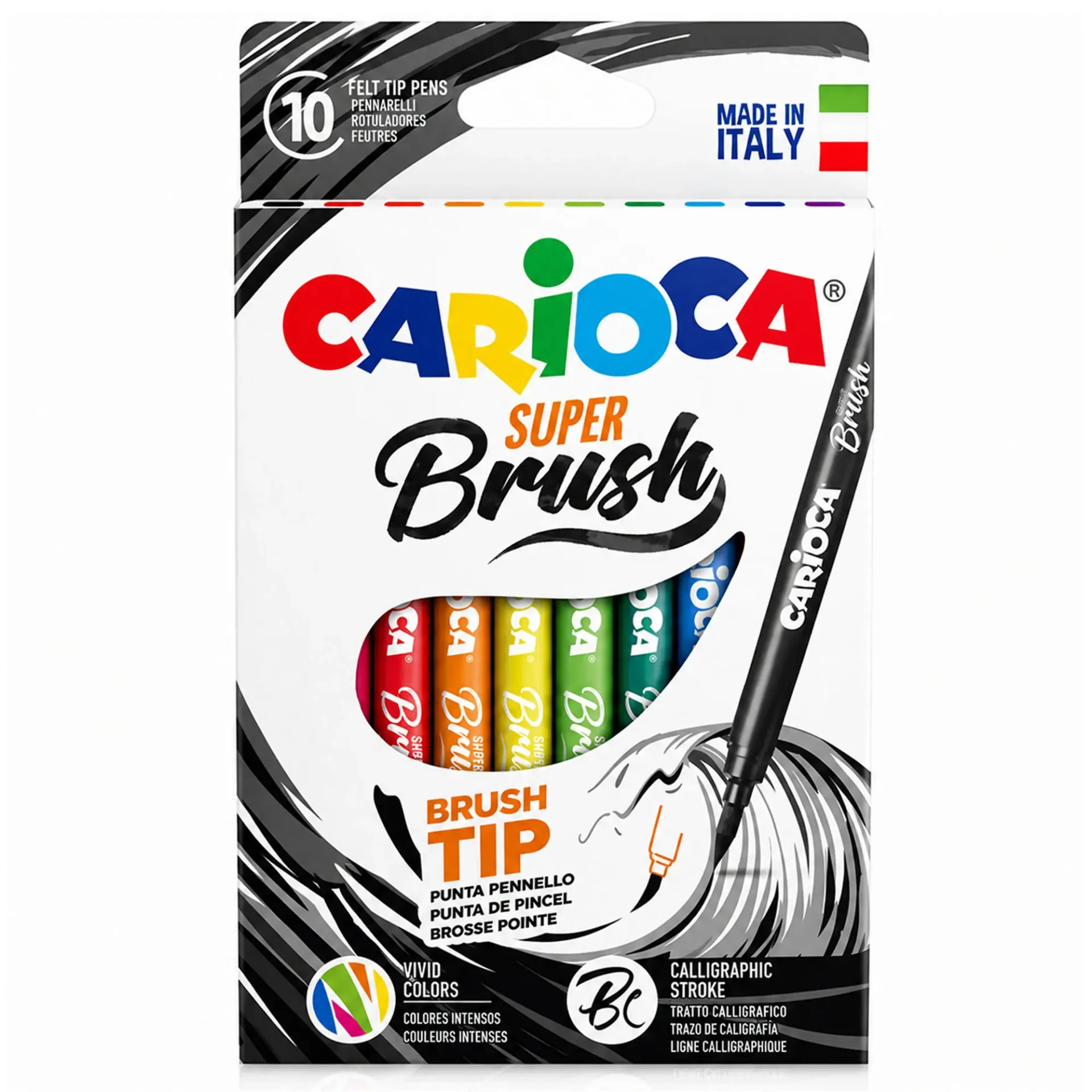 Plumones Carioca Super Brush (10 Colores)