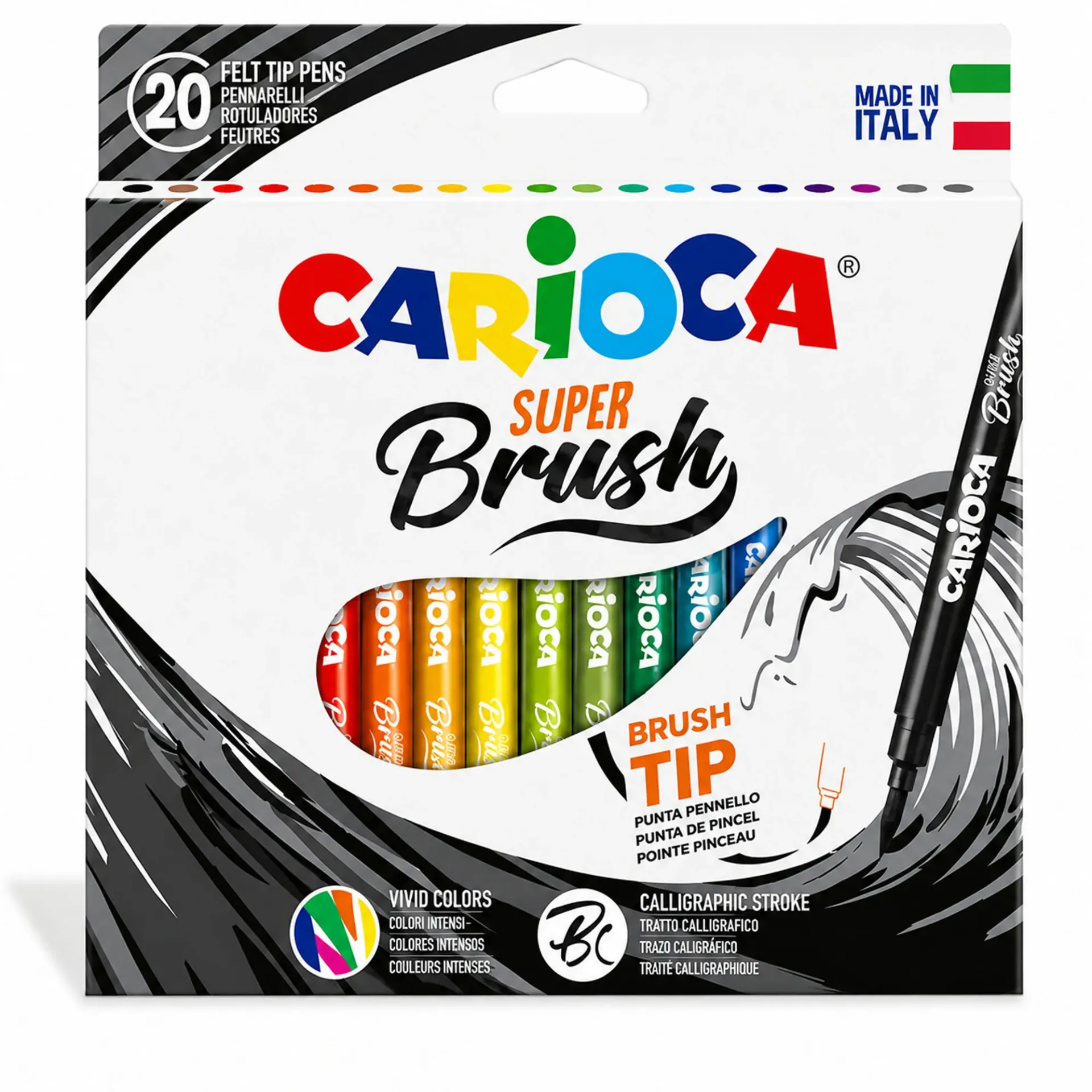 Plumones Carioca Super Brush (20 Colores)