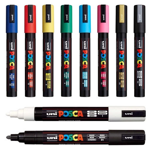 Marcador Pintura Acrílica 5M Uni Posca (1.8mm-2.5mm)