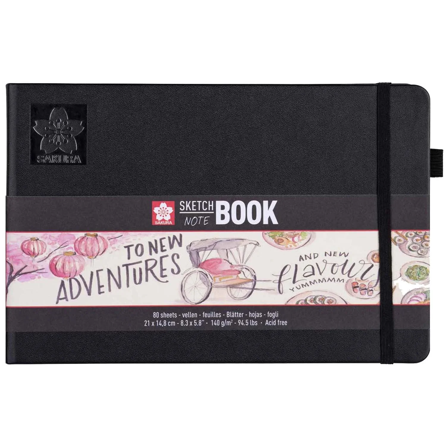 Sketchbook Sakura Hoja Blanco Crema A5(14.8x21cm) 140gr 80hj