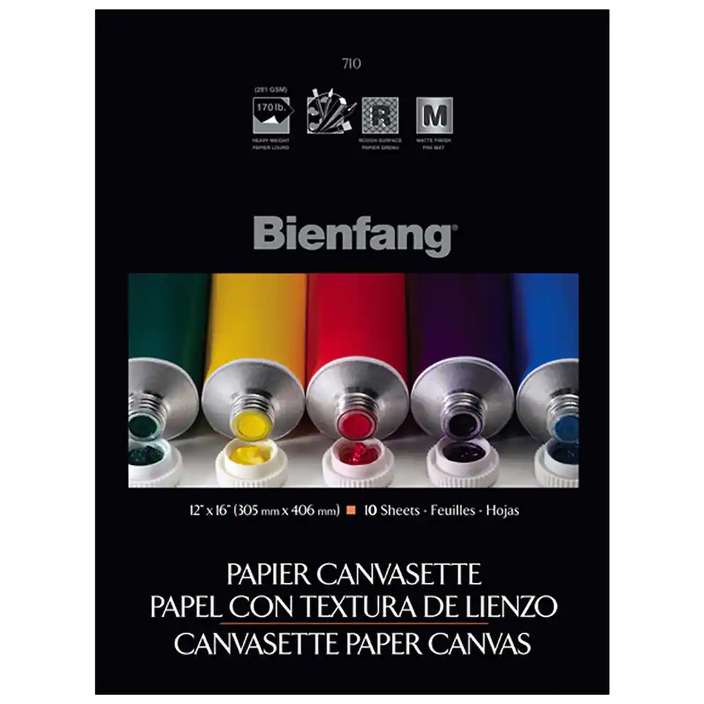 Block Bienfang 710 Canvas Tipo Lienzo 30.4x40.7cm 281gr 10hj