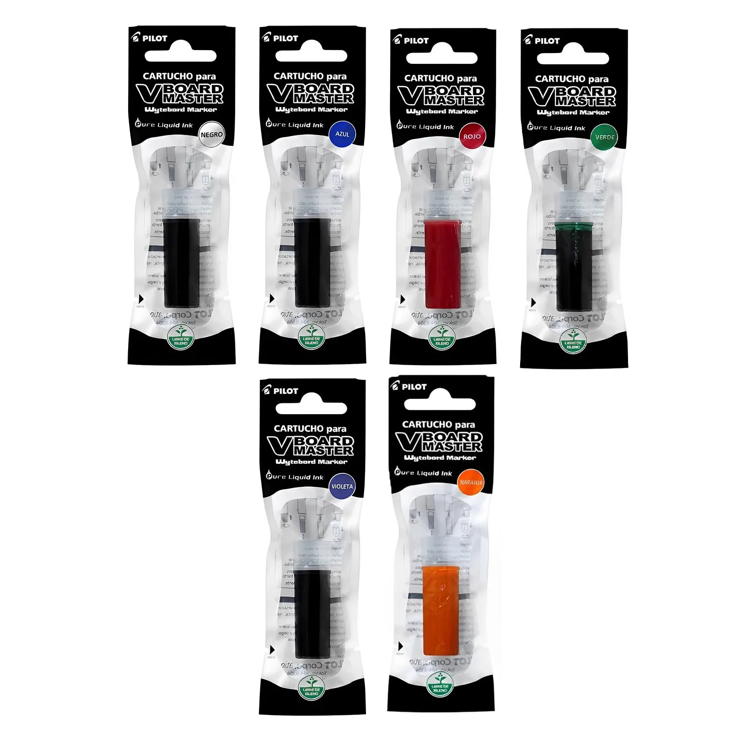 [WBSVBMR] Cartucho para Plumones de Pizarra Pilot V Board Master (Rojo)