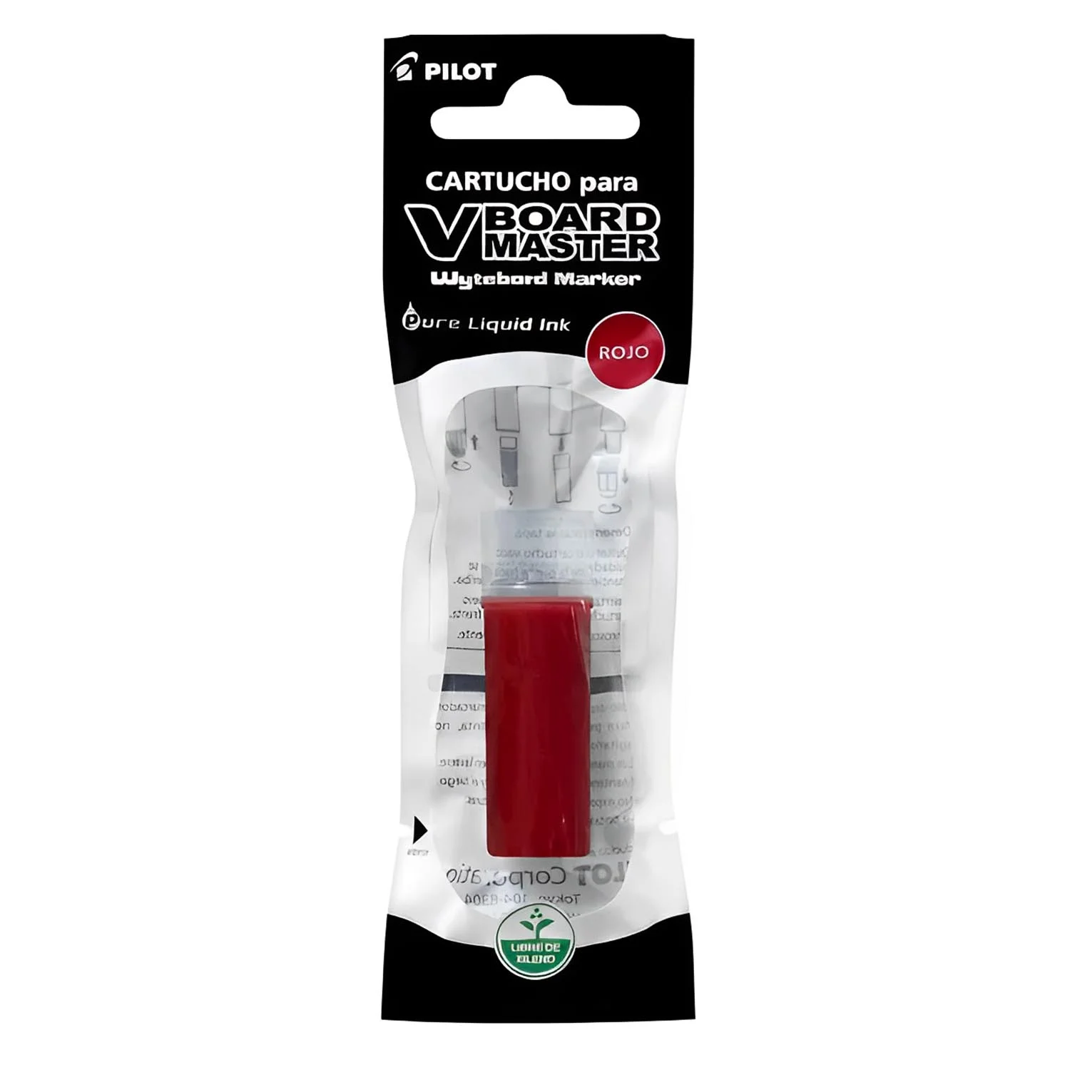 [WBSVBMR] Cartucho para Plumones de Pizarra Pilot V Board Master (Rojo)