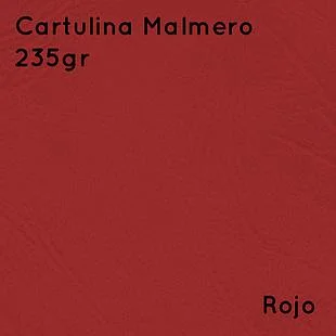 [CAMA03321100ROJ] Cartulina Malmero 235gr (10 unid) (Rojo)