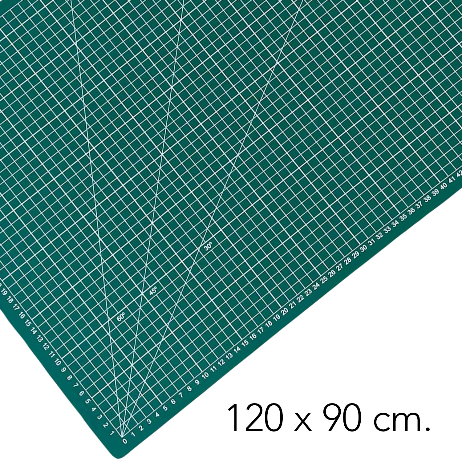 Base de Corte 120x90cm (A0) Cuadriculada y con Ángulos
