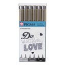 Set de Tiralínea Pigma Micron Monótono Sakura 6ud