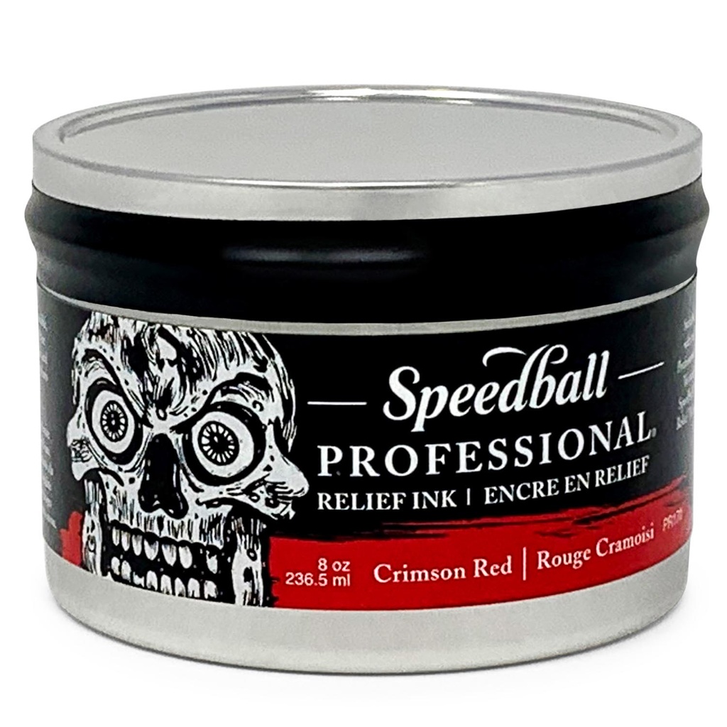 Tinta Relieve Profesional Speedball Grabado Rojo Carmesí236ml