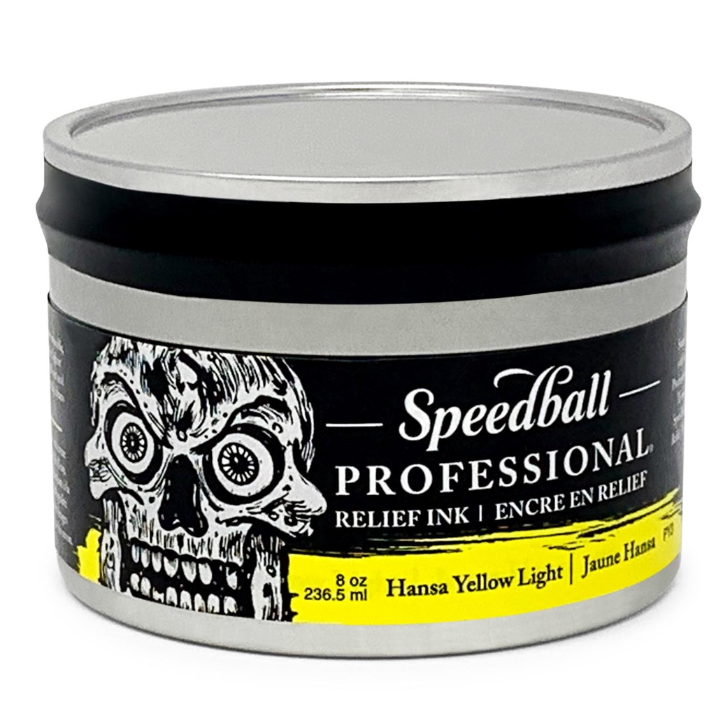 Tinta Relieve profesional Speedball Grabado Amarillo Hansa Claro236ml