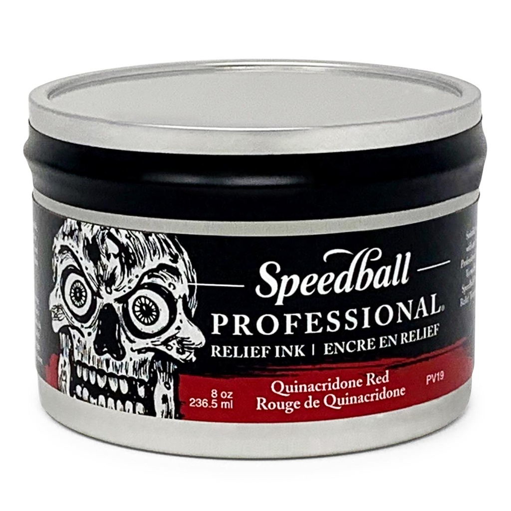 Tinta Relieve profesional Speedball Grabado Rojo Quinacridona236ml