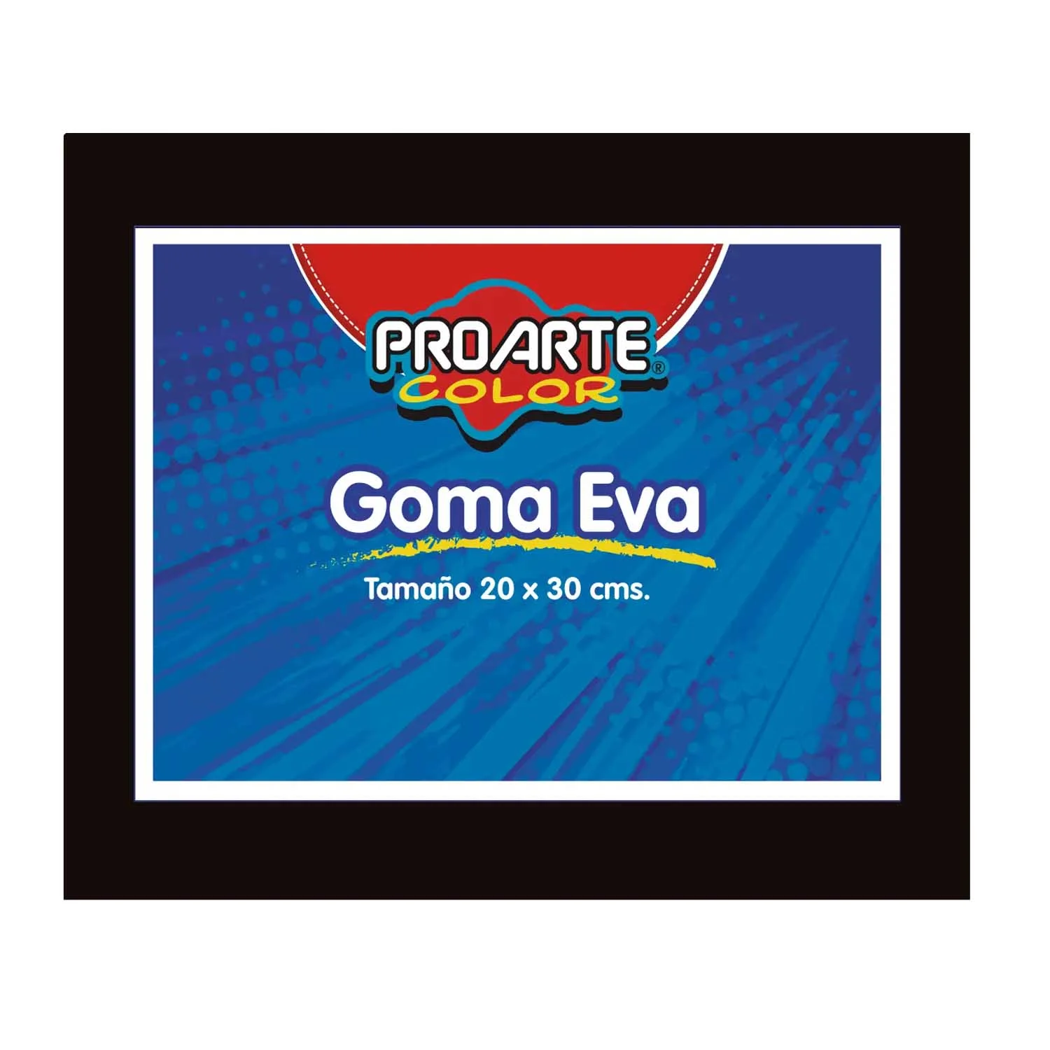 [13351-5] Goma Eva Proarte 20x30cm (1ud) (Negro)