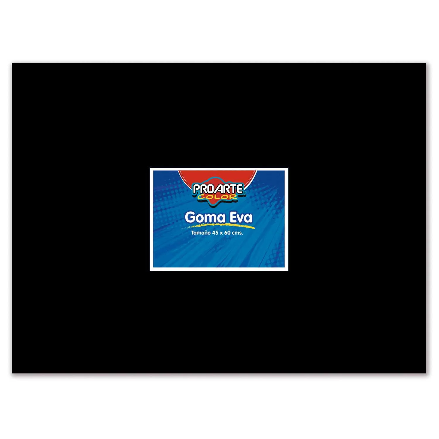 [13366-3] Goma Eva Proarte 45x60cm 1 Pliego (Negro)